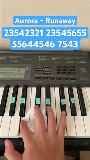 How To Play Aurora Runaway | Easy Piano Tutorial #shorts