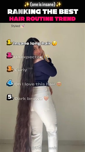 RANKING THE BEST HAIR ROUTINE TREND #hair #hairroutine #usa #shorts