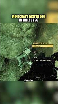 Minecraft Easter Egg in Fallout 76 (Burning Springs)