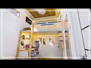 Aesthetic Loft Bed Idea For Small Room (2x3 Meters Bedroom)