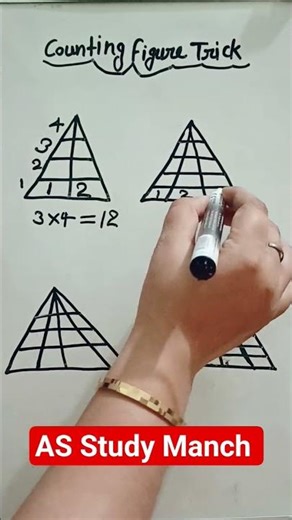 🔼 triangle counting figure tricks 🔼||AS Study Manch