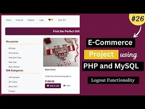 E-Commerce Website Project Using PHP & MySQL | Admin & User Panel | Logout and Redirect Logic - 26