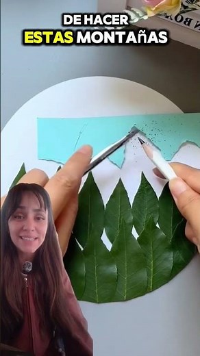 LANDSCAPES Made with LEAVES 🤩🍂🍁 CREATIVE and EASY Activity for Kids