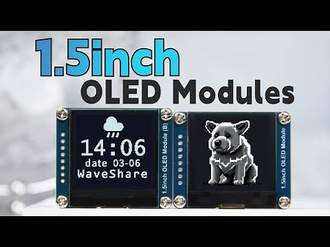 OLED Display Module: 128×128 pixels, 1.5" Black/White, for Raspberry Pi/Arduino/STM32