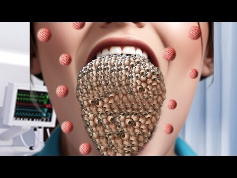ASMR animation trypophobia Big size sleep treatments tongue | animation ASMR treatments ‪@filmiASMR‬