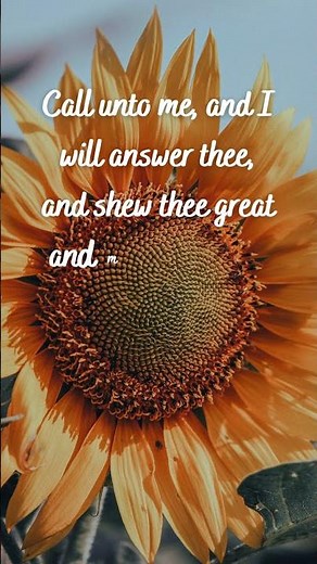 Jeremiah 33:3 KJV #bibleverseoftheday