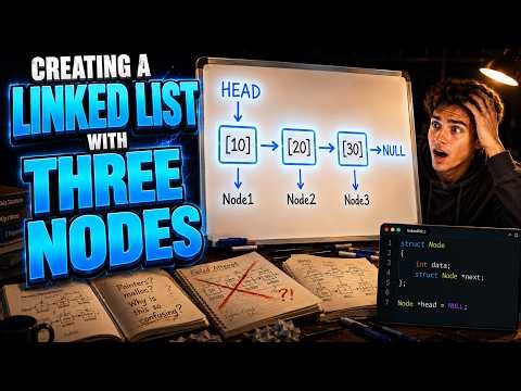Let's Build a Linked List from Scratch (3 Nodes in C)