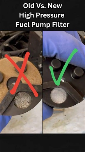 Old n' Dirty Vs. New n' Clean Fuel Pump Filter