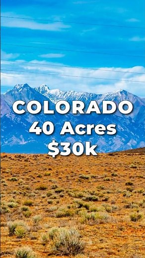 40 Acres of COLORADO Land for Sale with Power & Rocky Mountain Views • LANDIO