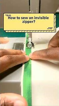 How to sew an invisible zipper #sewing #sewinghacks #sewingtutorial
