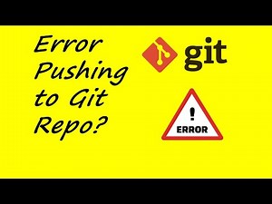 Error pushing changes Remote ref update was rejected Make sure you have write access to this remote