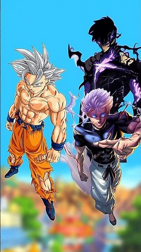 Goku vs Sung Jin-Woo Gojo Satoru 🔥 Anime Battle! | Ultra Instinct vs Infinity #goku#gojo#virl#shots