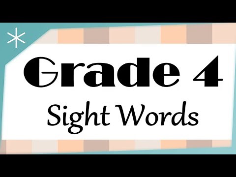 Grade 4 Dolch Sight Words