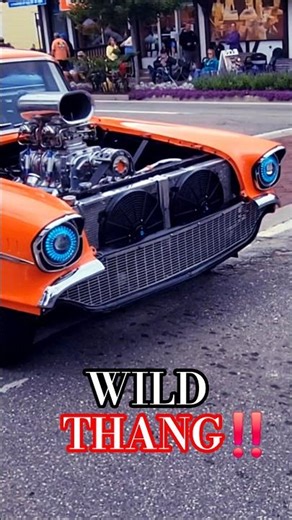 👀 Ol Blue Eyes 🔥 Insane 57 Chevy Blown Pro Street Hot Rod | Frankenmuth Auto Fest 2025 #chevrolet