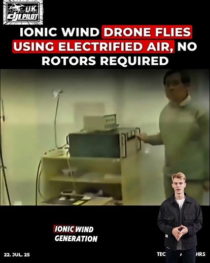 * Ionic Wind Drone: Revolutionizing Flight with Electrified Air Rotors!#dronetechnology #shortsviral