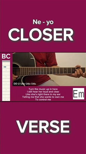CLOSER | BC Guitar Tutorial | NE - YO