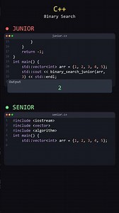 Binary Search - C++ #shorts