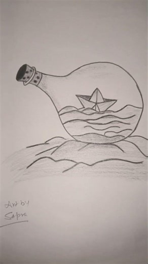 how to draw bottle with boad #drawing #hindudeity