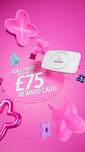 Get our Full Fibre broadband offer while you can! Now available from only £24.99 a month, plus you could get a reward card worth up to £75 on our higher speeds. | plusnet