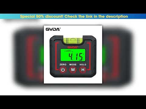 First Look GVDA Digital Protractor Inclinometer 360° High Precision Goniometer Electronic Level Box