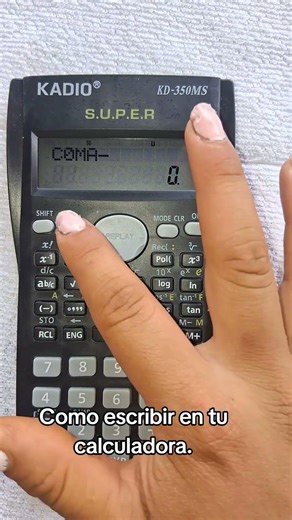 Como escribir en tu calculadora.