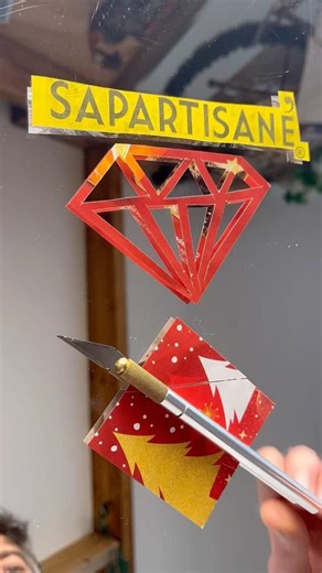 Easy DIY diamond craft from paper💎✨