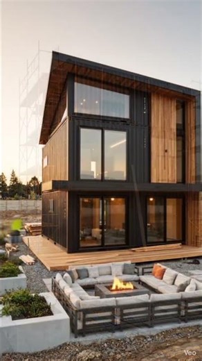 We made shipping container house at abandoned house #viral #foryou #backyard#timelapse#restoration