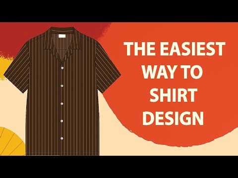 The Easiest way to Shirt Design / Technical illustration tutorial for beginners #design