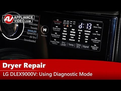 LG Dryer - Diagnostics, Error Codes & Troubleshooting by Factory Authorized Technician