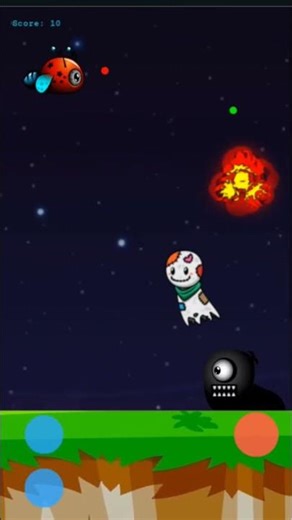 Testing my new game on mobile phone. #Phaserjs