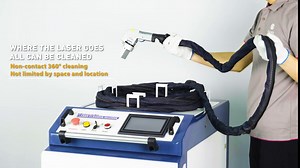 Handheld Laser Cleaning Machine 1500W JPT Laser Cleaner Machine for Metal with Rust Paint Oil Coating Dirt Stains Remover CW Fiber Laser Rust Removal