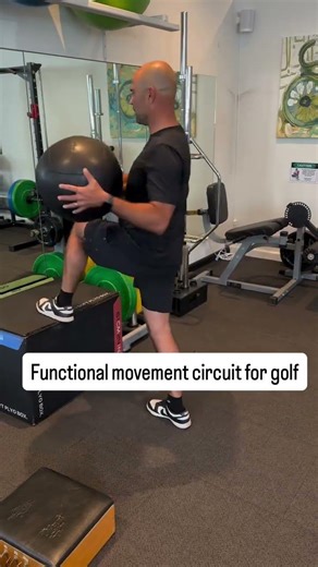 Functional movement circuit with incorporating rotation, balance, stretching and most importantly,