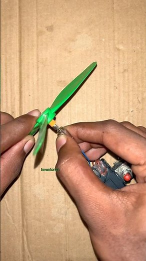 Running 3wing drone propeller with mini vibration motor #diy #dronemotor #tech