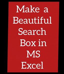 Make a search Box in MS Excel. Conditional formatting #xlmaza #reelsfb #reelsviral #xl_maza #lahorefood #facebookreel #msoffice #word #MSOffice365 | S. Gohar Rehman Tajak