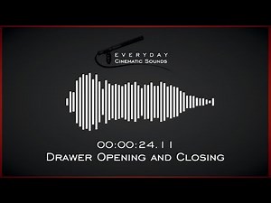 Drawer Opening and Closing | HQ Sound Effects