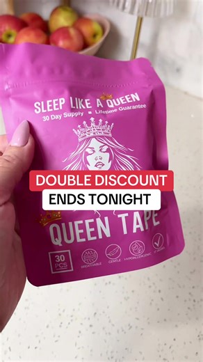 Queen tape mouth tape stop snoring better sleep women 30 women, 40 flash sale, trending products. Disclaimer: Prices, sales, coupons, discounts are accurate at the time this video is posted and may vary afterwards as the Seller and TikTok may regularly change their limited-time promotions. Check the product page for the most current price. Free shipping, sale prices, and TikTok coupons may vary by account. Whatever items and quantities are in your cart at checkout is exactly what you will receiv