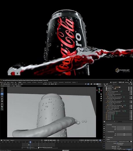 Coca Cola 3D Ad | Refreshing CGI Animation ✨🥤 #3danimation #cocacola #cocacola3danimations