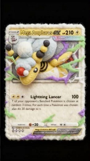 Will Mega Ampharos Ex be my favorite card in the new season. #pokemontcgpocket