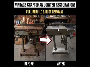 Vintage Craftsman 6-Inch Model 103 Jointer Restoration! (Complete Rusty Machine Rebuild)