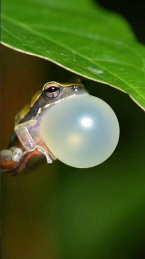 Glass Frog Chirping to Attract Mates | Wildlife ASMR 🌿 | #Shorts