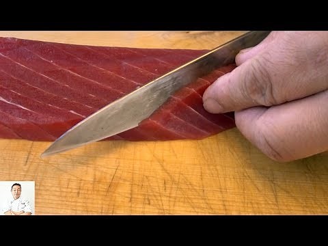 How To Cut Tuna For Sushi and Sashimi: Part 2 | How To Make Sushi Series