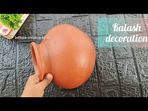 Easy Matki Decoration Ideas /How To Paint And Decorate A Pot At Home | Nvratri