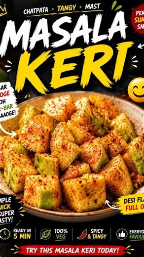 Masala Keri 😋🔥 | Chatpati Kacchi Keri Recipe | Perfect Summer Snack