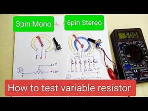 How to test 6pin variable resistor