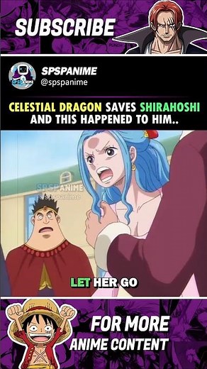 Celestial Dragon saved Shirahoshi and this happened to him #onepiece