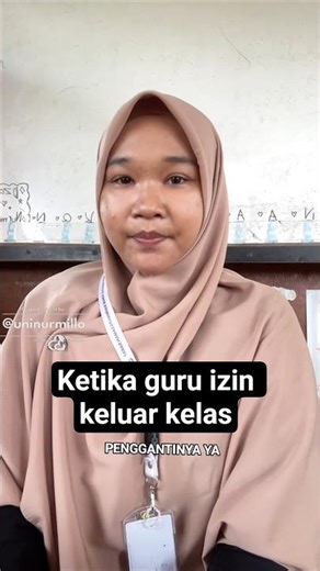 Ketika guru ingin izin dan akan digantikan guru lain