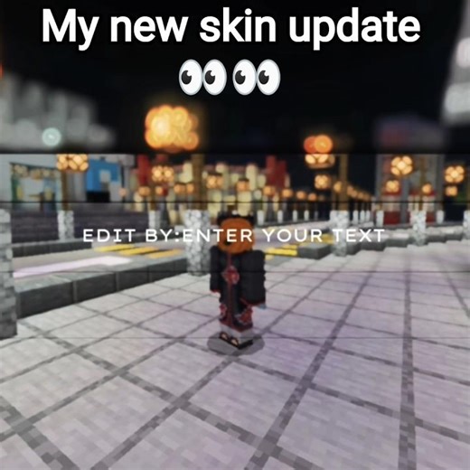 ||my new skin update||×IN MINECRAFT👀👀