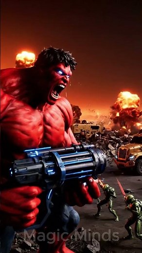 Hulk vs Aliens 💥 | AI Superhero Battle Saves Earth