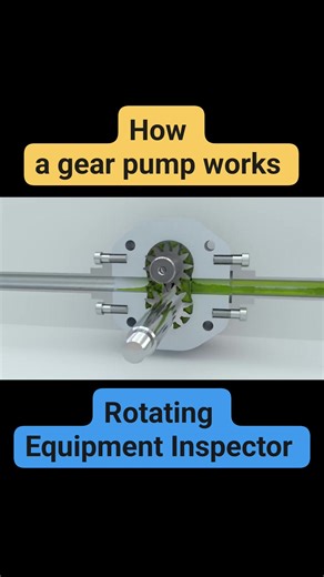 💥( How a gear pump works ) ! #EngineeringSkills #Pumps #Impeller #Mechanical_Seal #QC #Maintenance #Rotating_Equipment #API610 | Engineering Skills