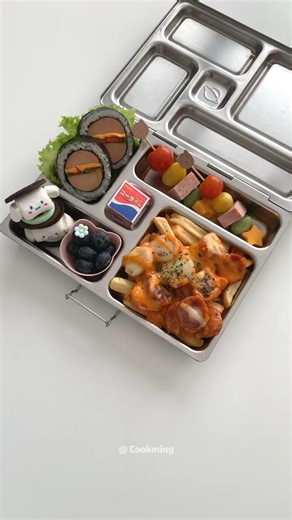 Pack a Bento for My Daughter - day 155 🍱 和我一起做便當#lunchbox #cooking #bento #asmrvideo #food